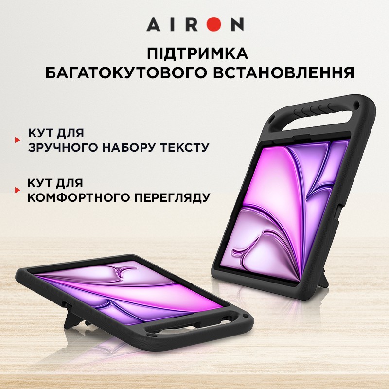 Чохол AIRON EVA Premium для iPad Pro 13/Air 13 2024 чорний (4822352781125) Матеріал піна EVA