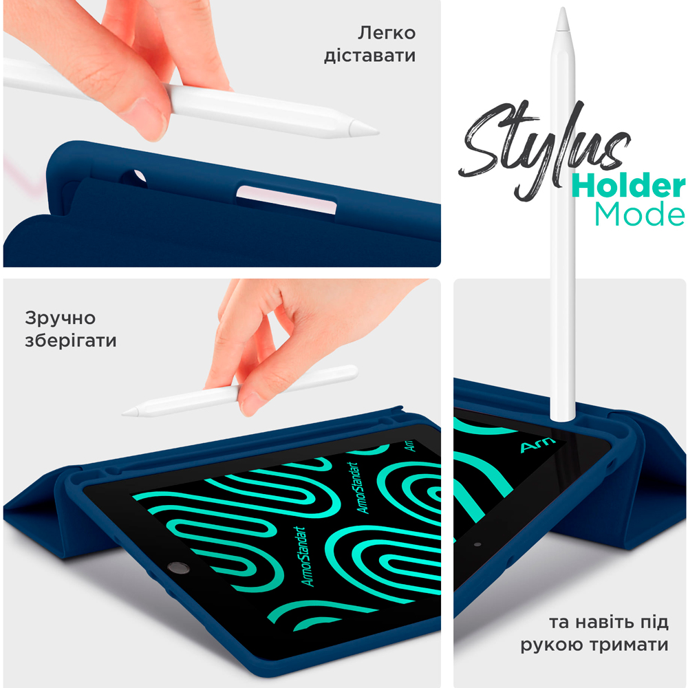 Чохол ARMORSTANDART Smart Fold Pen для Xiaomi Redmi Pad Pro/Poco Pad Dark Blue (ARM81431) Сумісність за моделлю Xiaomi Redmi Pad Pro