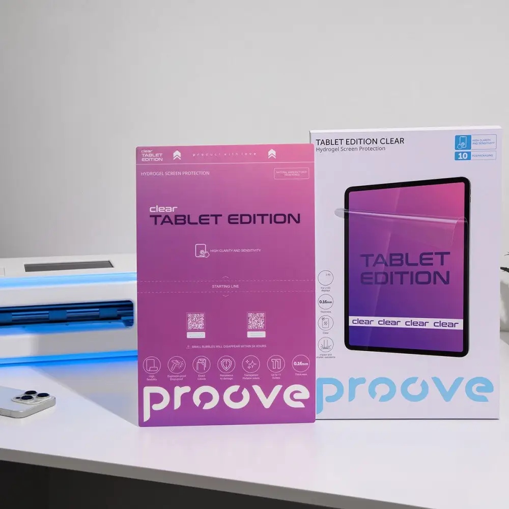 Гідрогелева плівка PROOVE TABLET EDITION Clear 10 шт (59577) Матеріал гідрогель