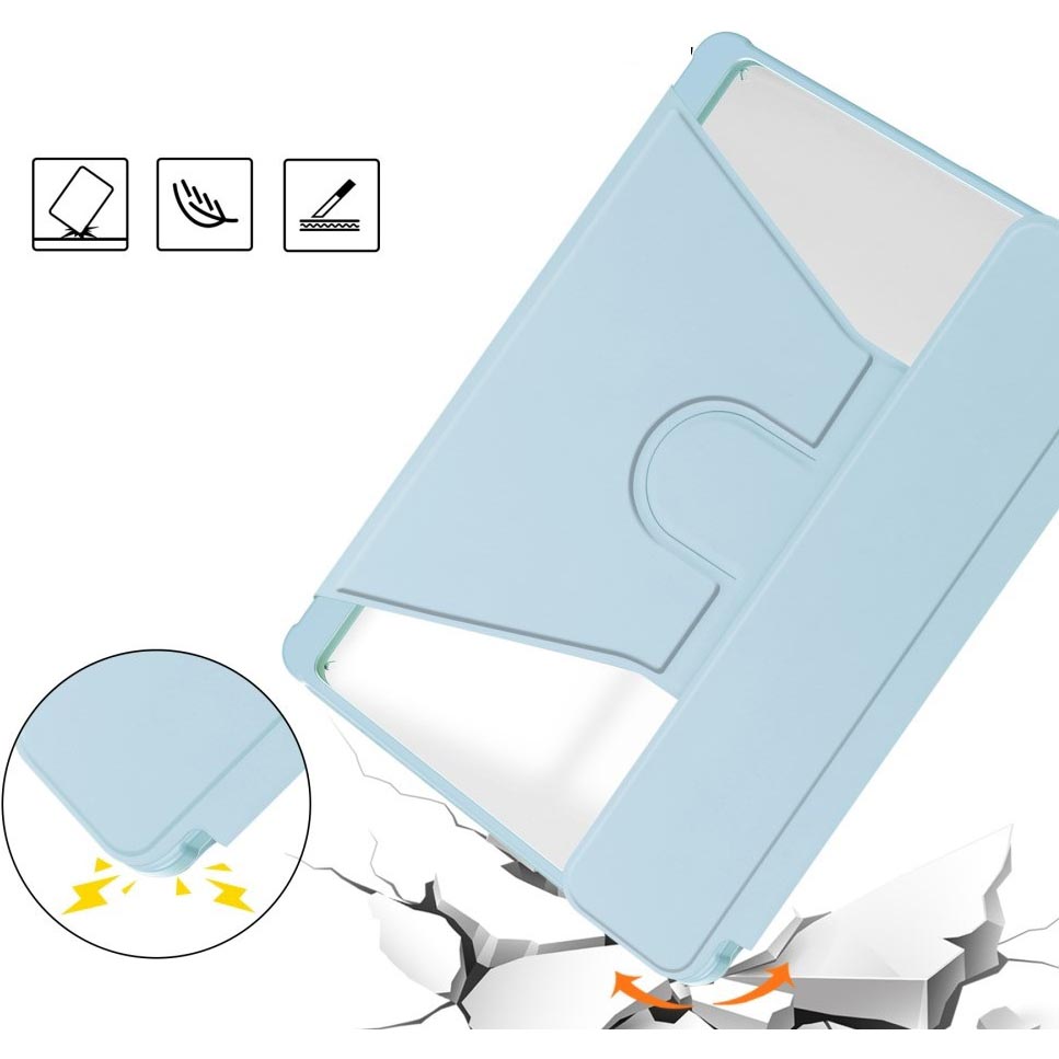 Чохол BECOVER 360° Rotatable Samsung Galaxy Tab S10 FE 10.9" Light Blue (713316) Матеріал штучна шкіра