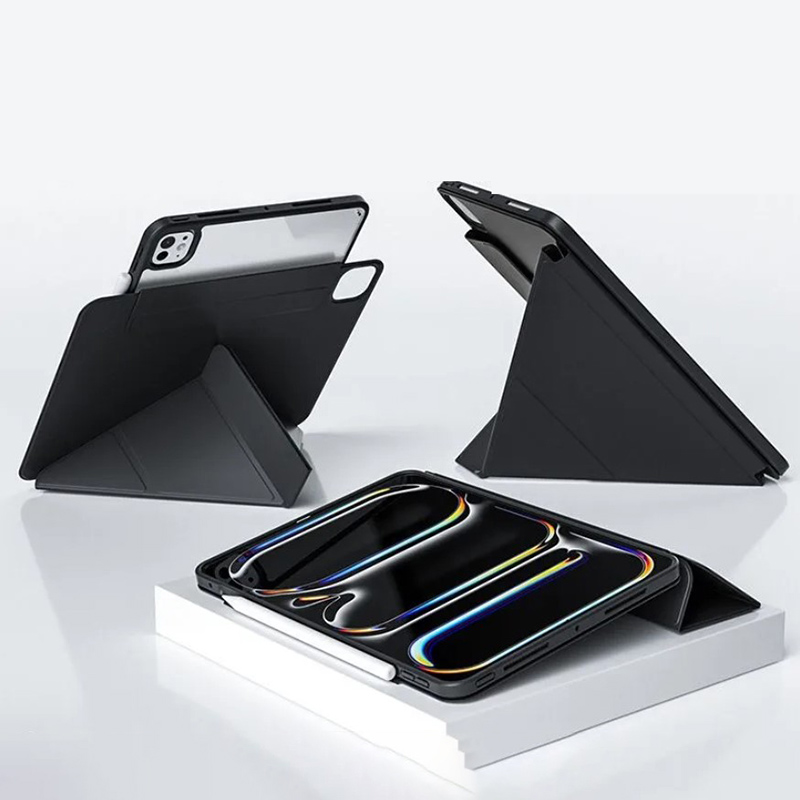 Чохол BECOVER Ultra Slim Origami Flex для Apple iPad Pro 11" M4 2024 Black (712977) Матеріал штучна шкіра
