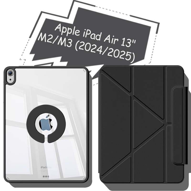 Чехол BECOVER Ultra Slim Origami Flex для Apple iPad Air 13" M2/M3 (2024/2025) Black (712980) Совместимость по бренду Apple