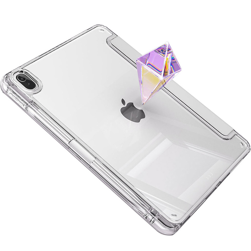 Чехол BECOVER Ultra Slim Origami Transparent для Apple iPad Mini 7 2024 Gray (712935) Особенности трансформируется в подставку