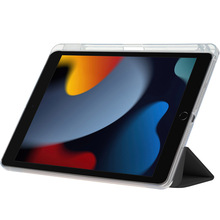 Чехол BECOVER Ultra Slim Origami Transp с креплением Apple Pencil для iPad 10.2 2019/2020/2021 Black (711098)
