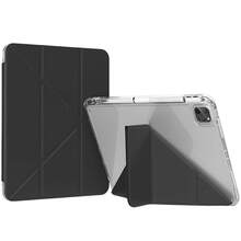 Чохол BECOVER Ultra Slim Origami Transparent для Apple iPad Pro 12.9 2020/2021/2022 Black (711694)
