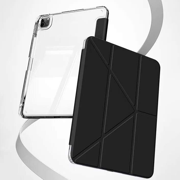 Чохол BECOVER Ultra Slim Origami Transparent для Apple iPad Pro 12.9 2020/2021/2022 Black (711694) Сумісність за моделлю Apple iPad Pro 12.9" 2020