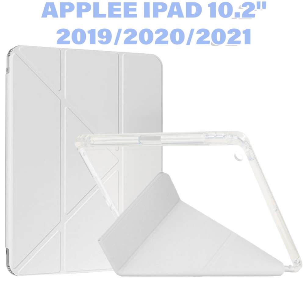 Чохол BECOVER Ultra Slim Origami Transp Apple Pencil для iPad 10.2 2019/2020/2021 Gray (711099) Сумісність за брендом Apple