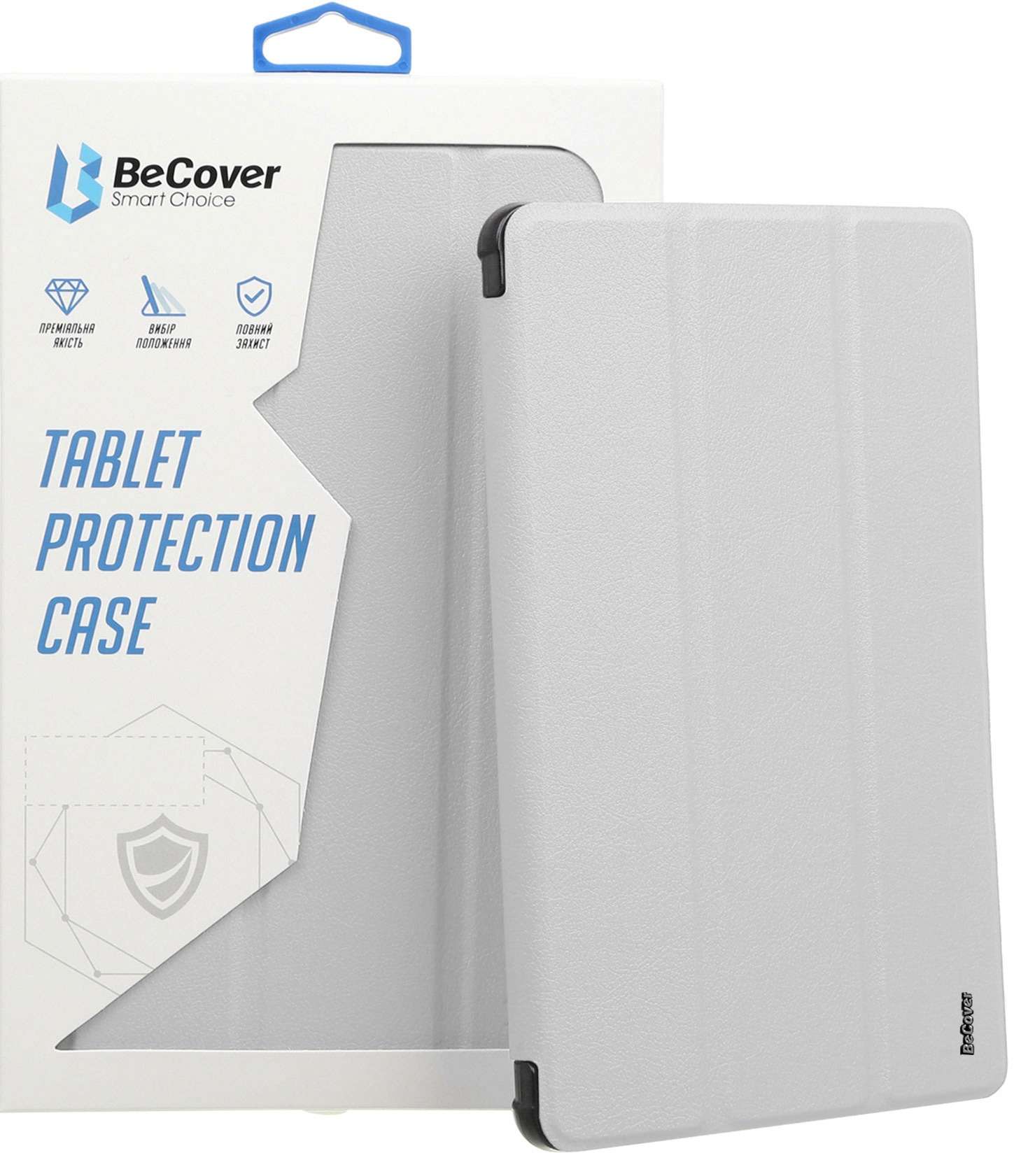 Чохол BECOVER Ultra Slim Origami Transp Apple Pencil для iPad 10.2 2019/2020/2021 Gray (711099)