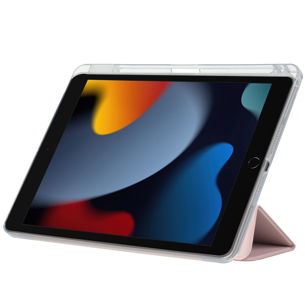 Чехол BECOVER Ultra Slim Origami Transparent для Apple iPad 10.2 2019/2020/2021 Pink (711100) Совместимость по модели Apple iPad 10.2 2021