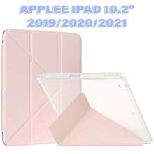 Чехол BECOVER Ultra Slim Origami Transparent для Apple iPad 10.2 2019/2020/2021 Pink (711100)