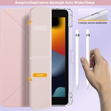 Чехол BECOVER Ultra Slim Origami Transparent для Apple iPad 10.2 2019/2020/2021 Pink (711100)