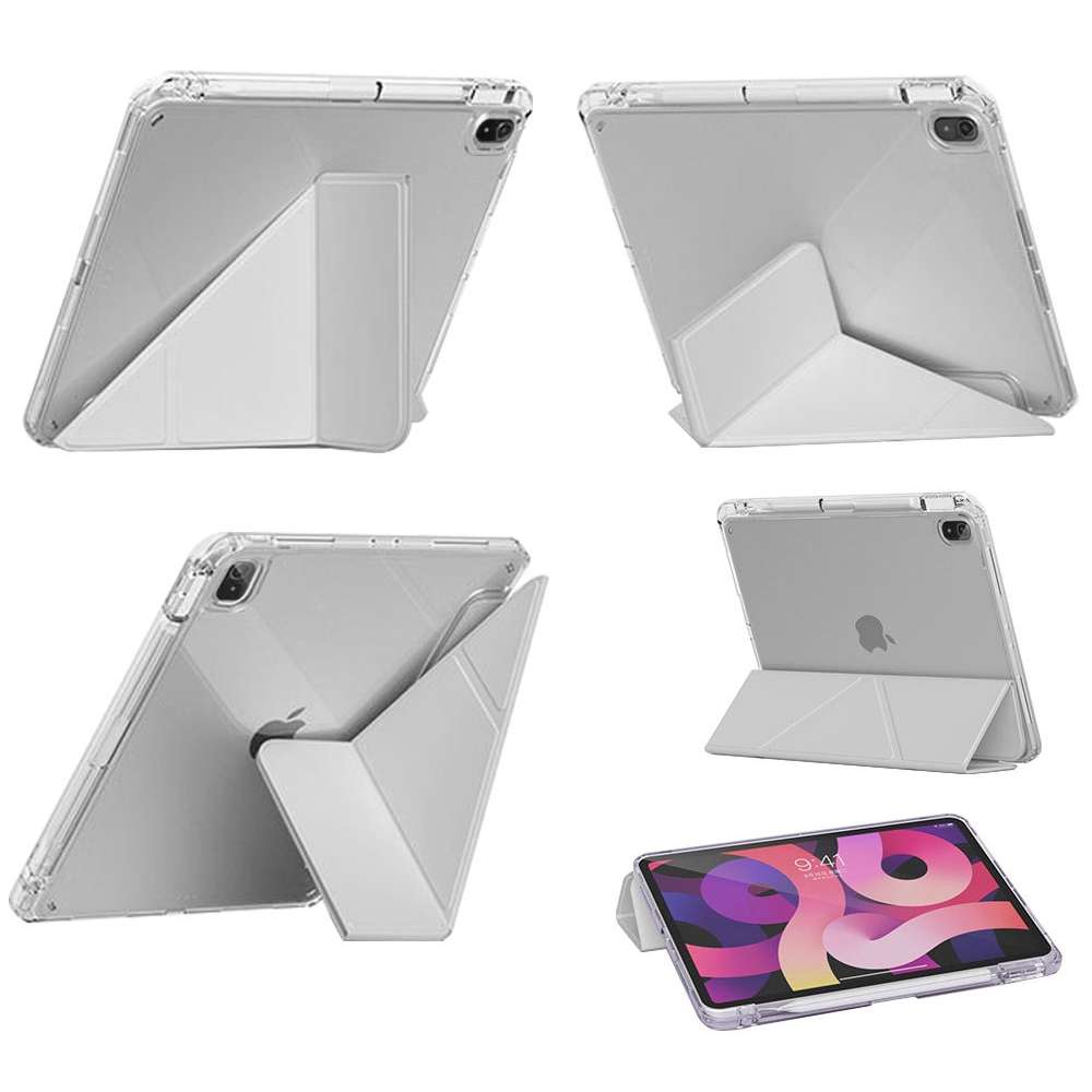 Внешний вид Чехол BECOVER Ultra Slim Origami Transparent для Apple iPad 10.9" (2022/2024)/iPad (А16) 2025 11" Gray (712939)
