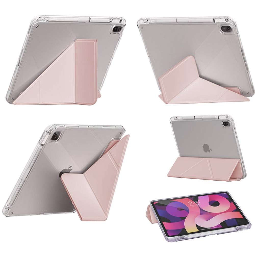 Внешний вид Чехол BECOVER Ultra Slim Origami Transparent для Apple iPad 10.9" (2022/2024)/iPad (А16) 2025 11" Pink (712940)