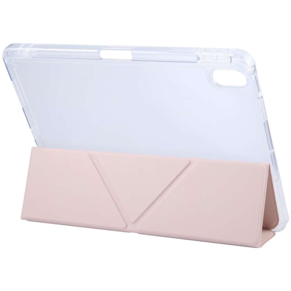 Чехол BECOVER Ultra Slim Origami Transparent для Apple iPad 10.9" (2022/2024)/iPad (А16) 2025 11" Pink (712940) Совместимость по модели Apple iPad 10.9 (2024)