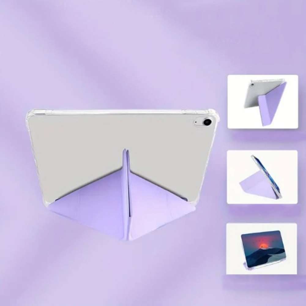 Чехол BECOVER Ultra Slim Origami Transp для Apple iPad Air 2020/2022 10.9" Purple (711105) Совместимость по модели Apple iPad Air (2022)