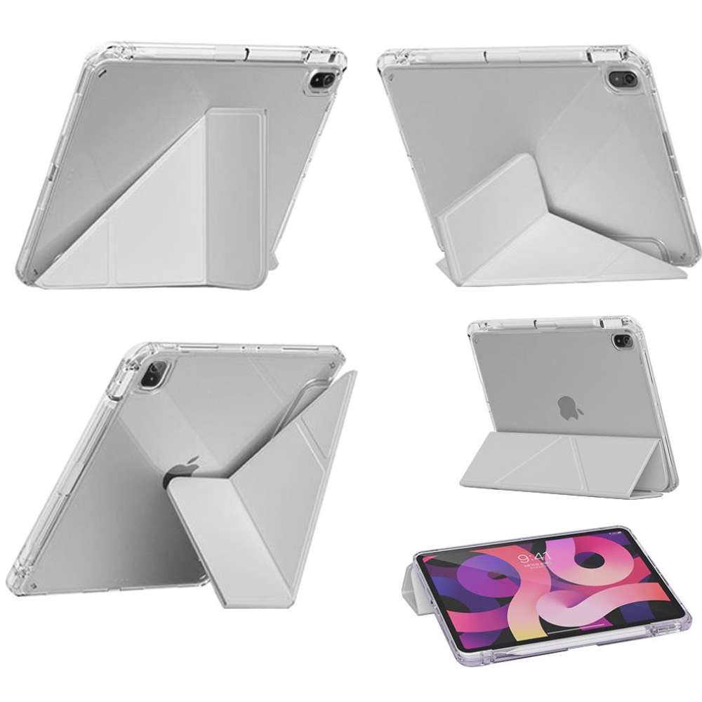 Чехол BECOVER Ultra Slim Origami Transparent для Apple iPad Air 11" M2/M3 (2024/2025) Gray (711390) Совместимость по модели Apple iPad 11" (11 Gen)