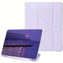 Чехол BECOVER Ultra Slim Origami Transparent для Apple iPad Air 11" M2/M3 (2024/2025) Purple (711392)