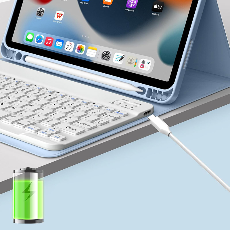 Чехол BECOVER для Apple iPad Air 11" M2/M3 (2024/2025) Light Blue (711397) Особенности клавиатура