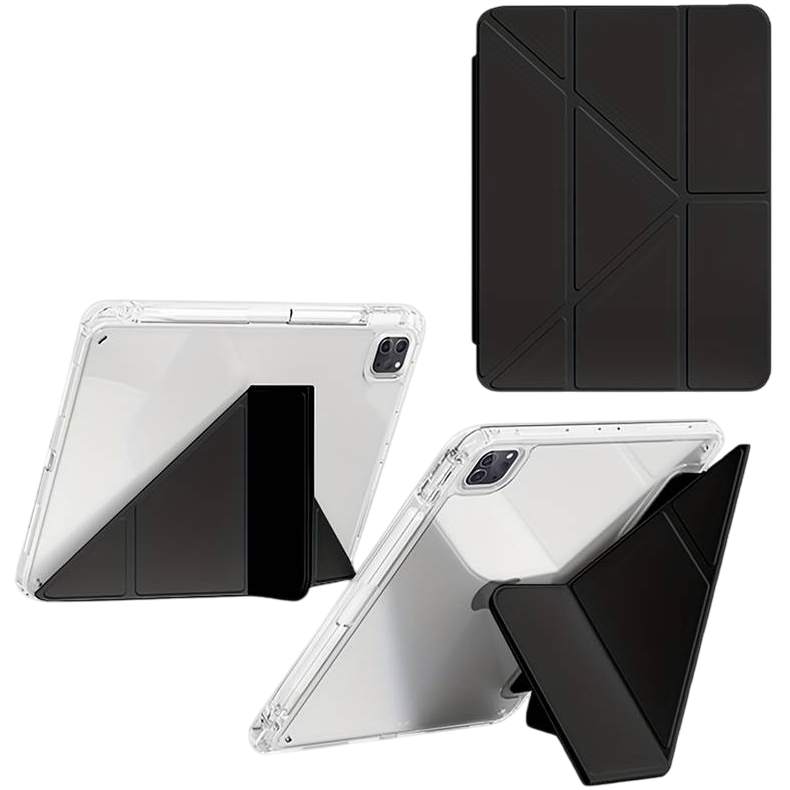 Чохол BECOVER Ultra Slim Origami Transparent для Apple iPad Pro 11" M4 2024 Black (711689) Сумісність за моделлю Apple iPad Pro 11" (2024)