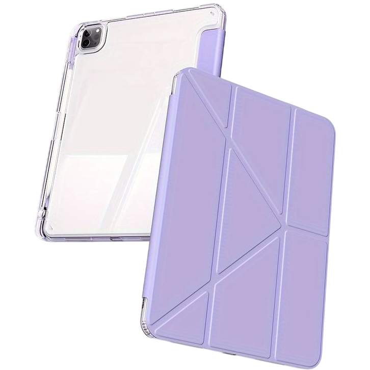 Зовнішній вигляд Чохол BECOVER Ultra Slim Origami Transparent для Apple iPad Pro 11" M4 2024 Purple (711692)