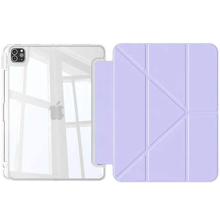 Чохол BECOVER Ultra Slim Origami Transparent для Apple iPad Pro 11" M4 2024 Purple (711692) Матеріал поліуретан