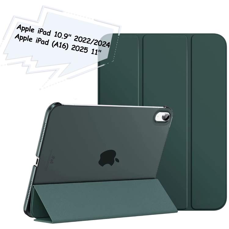 Чохол BECOVER Tri Fold Hard для Apple iPad 10.9" (2022/2024)/iPad (А16) 2025 11" Dark Green (713319) Сумісність за брендом Apple