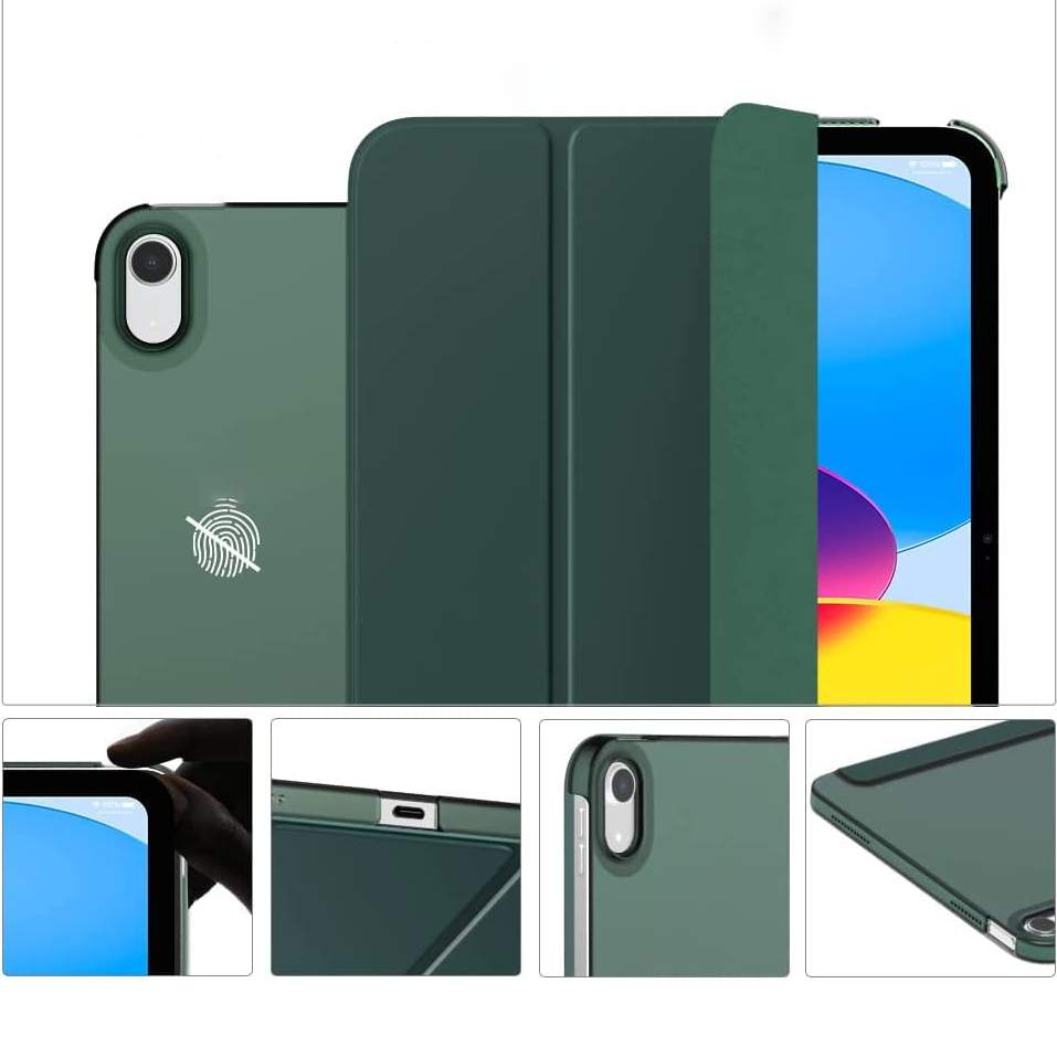 Чохол BECOVER Tri Fold Hard для Apple iPad 10.9" (2022/2024)/iPad (А16) 2025 11" Dark Green (713319) Сумісність за моделлю Apple iPad 10.9 (2024)