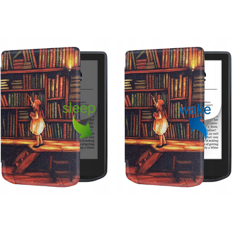 Зовнішній вигляд Чохол BECOVER Smart Case для PocketBook 629 Verse/634 Verse Pro 6" Library Girl (710975)