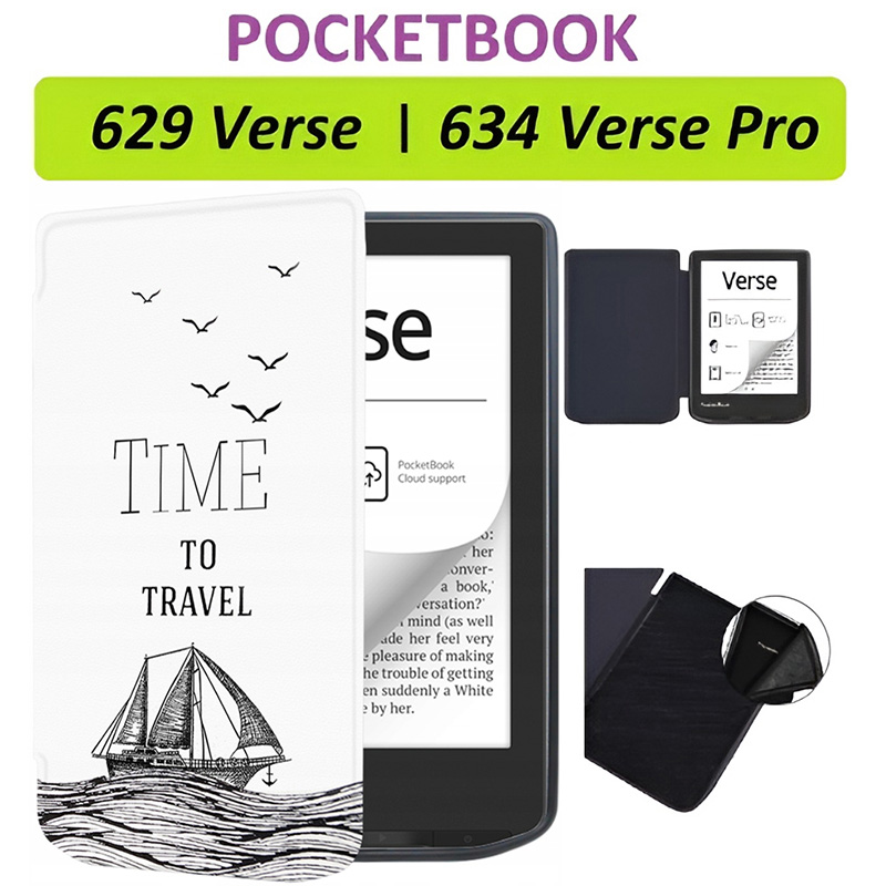 Чехол BECOVER Smart Case для PocketBook 629 Verse/634 Verse Pro 6" Time To Travel (710982) Совместимость по бренду PocketBook