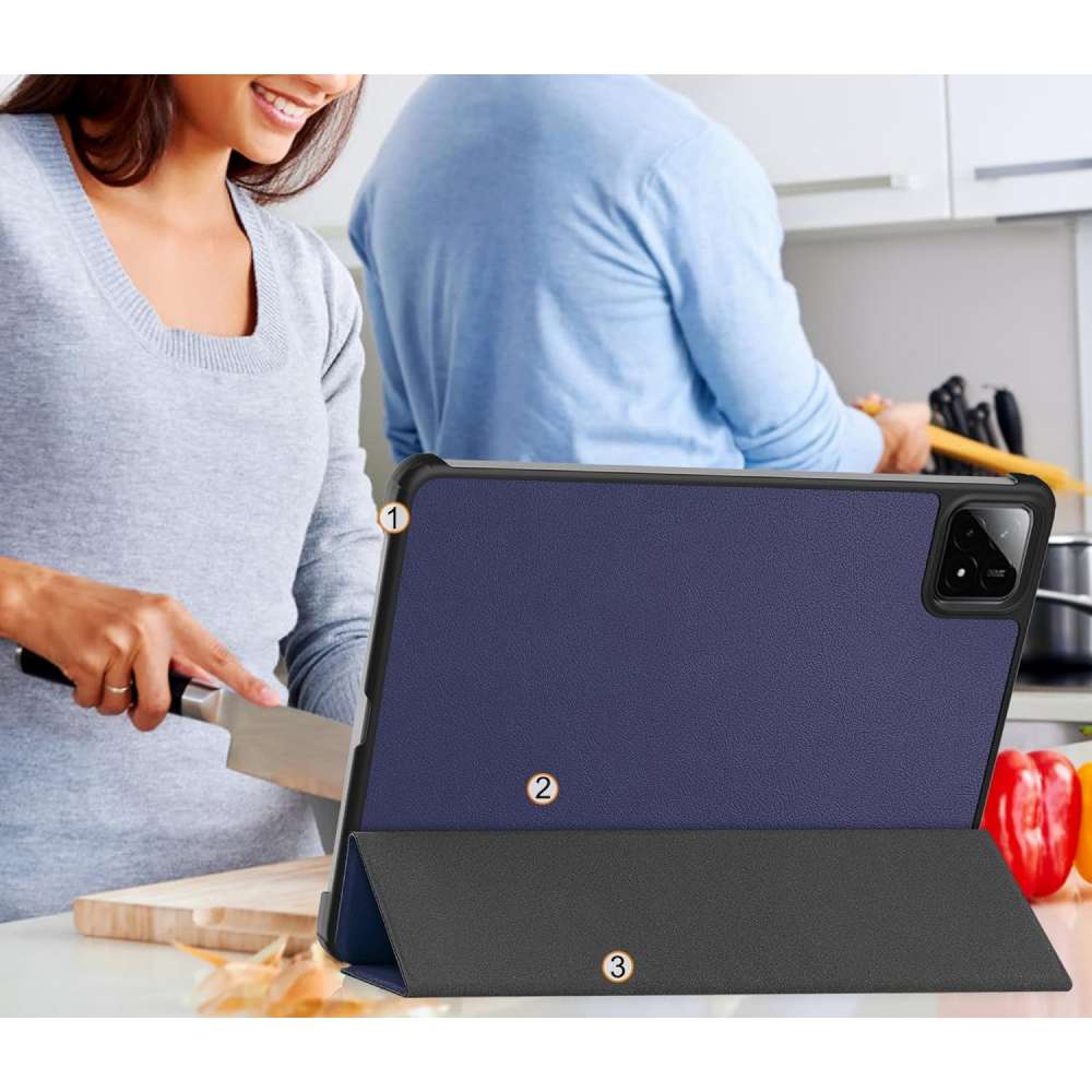 Внешний вид Чехол BECOVER Smart Case для Xiaomi Pad 7/7 Pro 11.2" Deep Blue (712799)