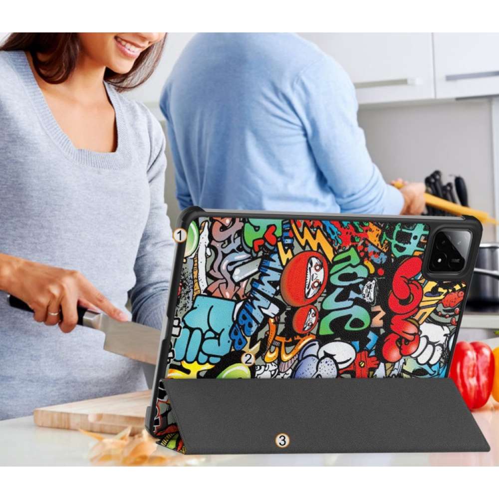 Внешний вид Чехол BECOVER Smart Case для Xiaomi Pad 7/7 Pro 11.2" Graffiti (712804)