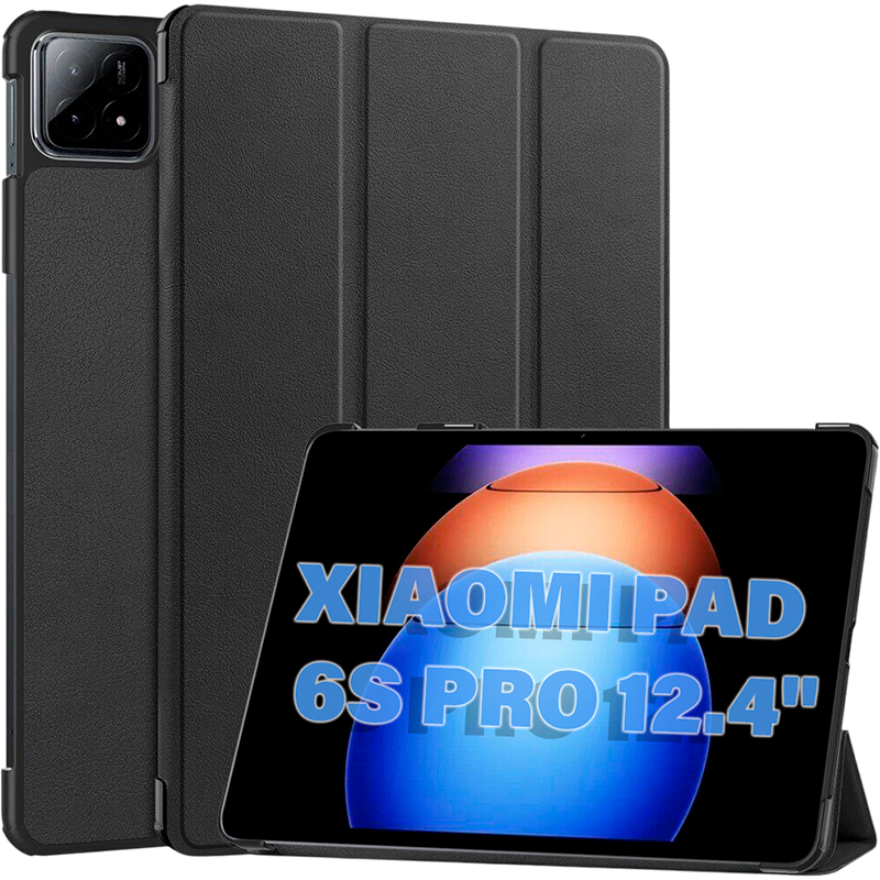 Чохол BECOVER Smart Case для Xiaomi Pad 6S Pro 12.4" Black (711083) Матеріал штучна шкіра