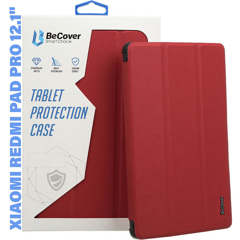 Чохол BECOVER Smart Case для Xiaomi Redmi Pad Pro 12.1'' Red Wine (711304) Сумісність за моделлю Xiaomi Redmi Pad Pro