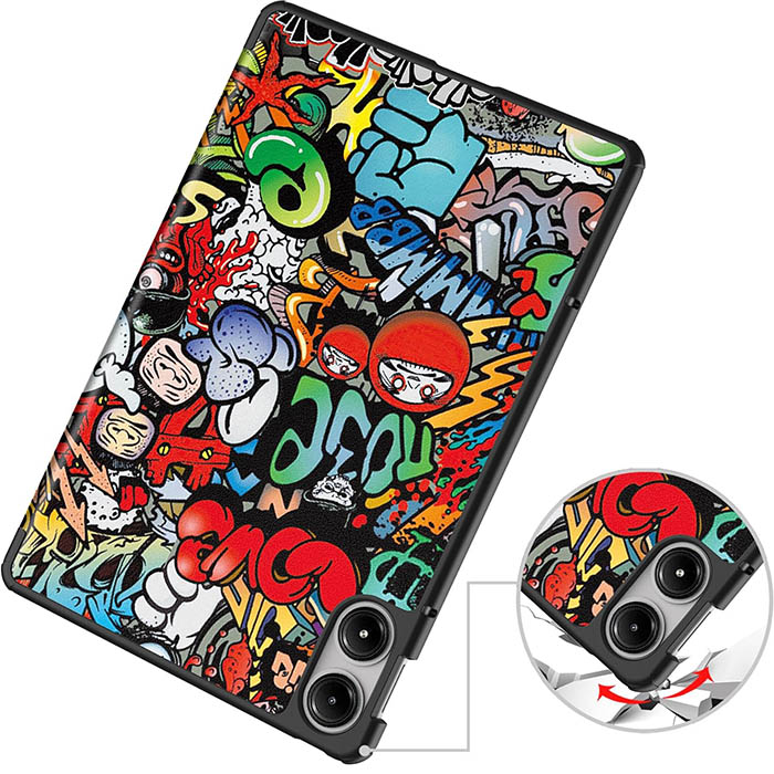 Чехол BECOVER Smart Case для Xiaomi Redmi Pad Pro 12.1'' Graffiti (711308) Особенности блокировка/пробуждение