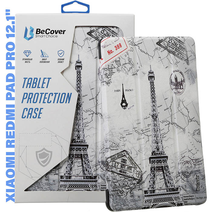 Чехол BECOVER Smart Case для Xiaomi Redmi Pad Pro 12.1'' Paris (711310) Совместимость по модели Xiaomi Redmi Pad Pro