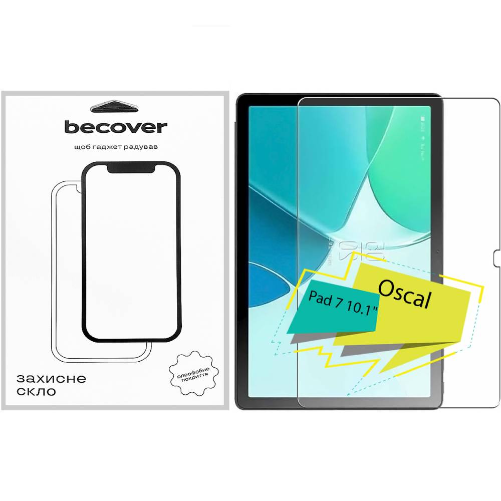 Защитное стекло BECOVER Oscal Pad 7 10.1" (713040) Совместимость по модели OSCAL Pad 7