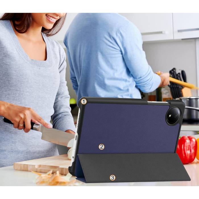 Чехол BECOVER Smart Case для Xiaomi Redmi Pad SE 8.7" Deep Blue (711905) Материал искусственная кожа