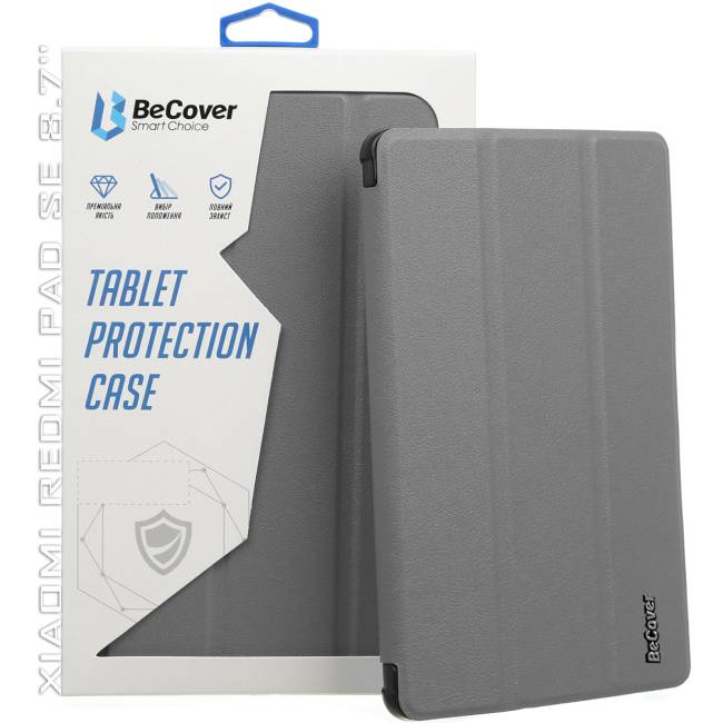Зовнішній вигляд Чохол BECOVER Smart Case для Xiaomi Redmi Pad SE 8.7" Gray (711907)