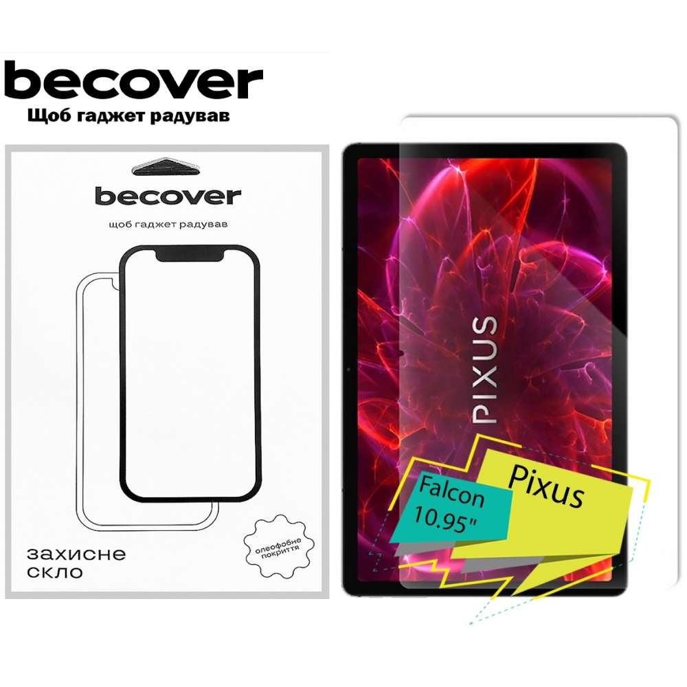 Захисне скло BECOVER Pixus Falcon 10.95" (713042) Сумісність за брендом Pixus