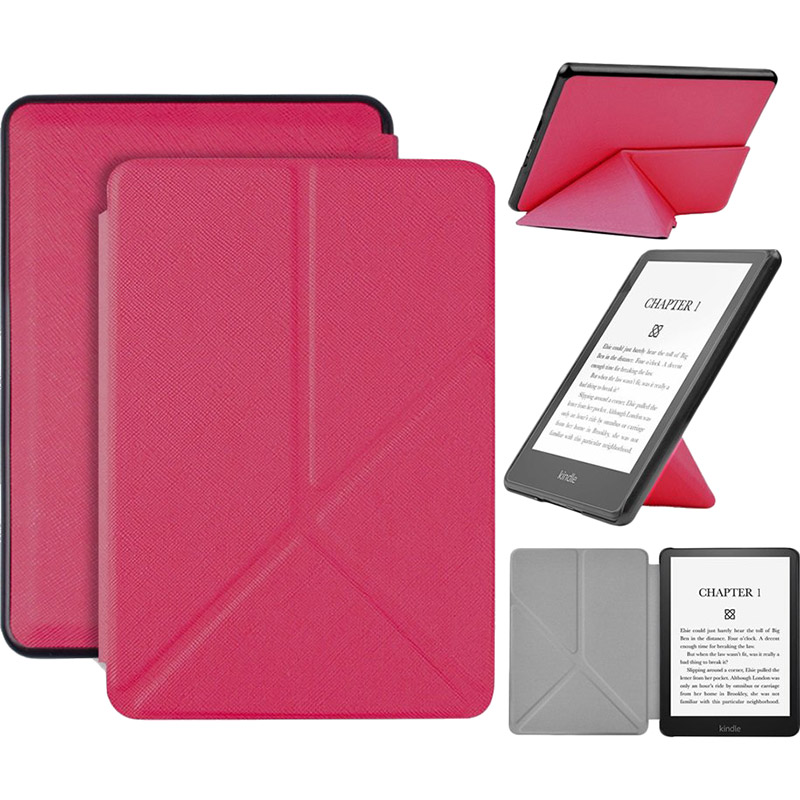 Чехол BECOVER Ultra Slim Origami для Amazon Kindle Paperwhite 11th Gen. 2021 Hot Pink (711057) Материал искусственная кожа
