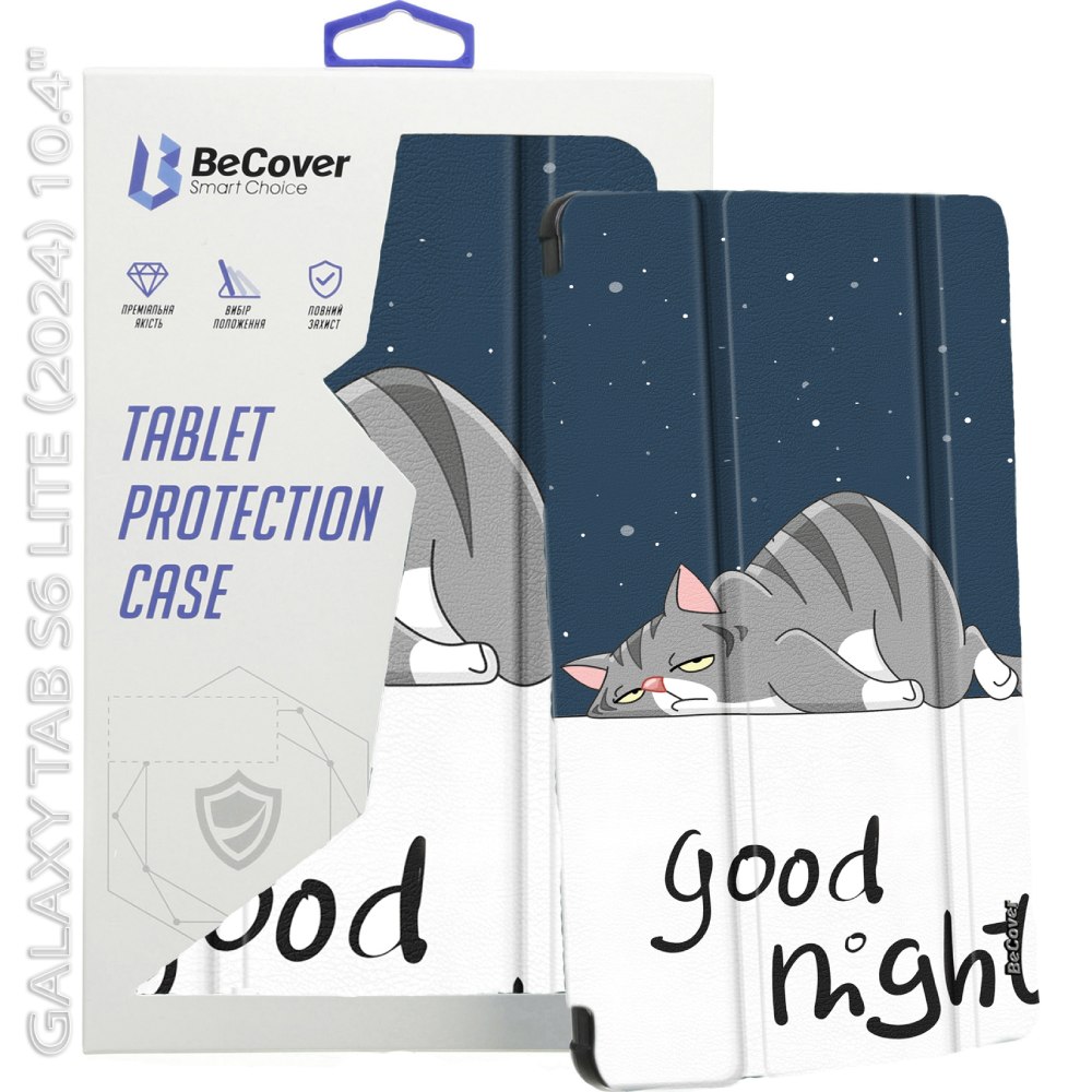 Зовнішній вигляд Чохол BECOVER Flexible TPU Mate для Samsung Galaxy Tab S6 Lite 2024 10.4" Good Night (712520)