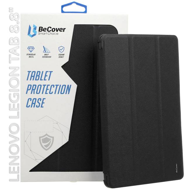 Чохол BECOVER Smart Case для Lenovo Legion Tab 8.8" Black (712545) Матеріал штучна шкіра