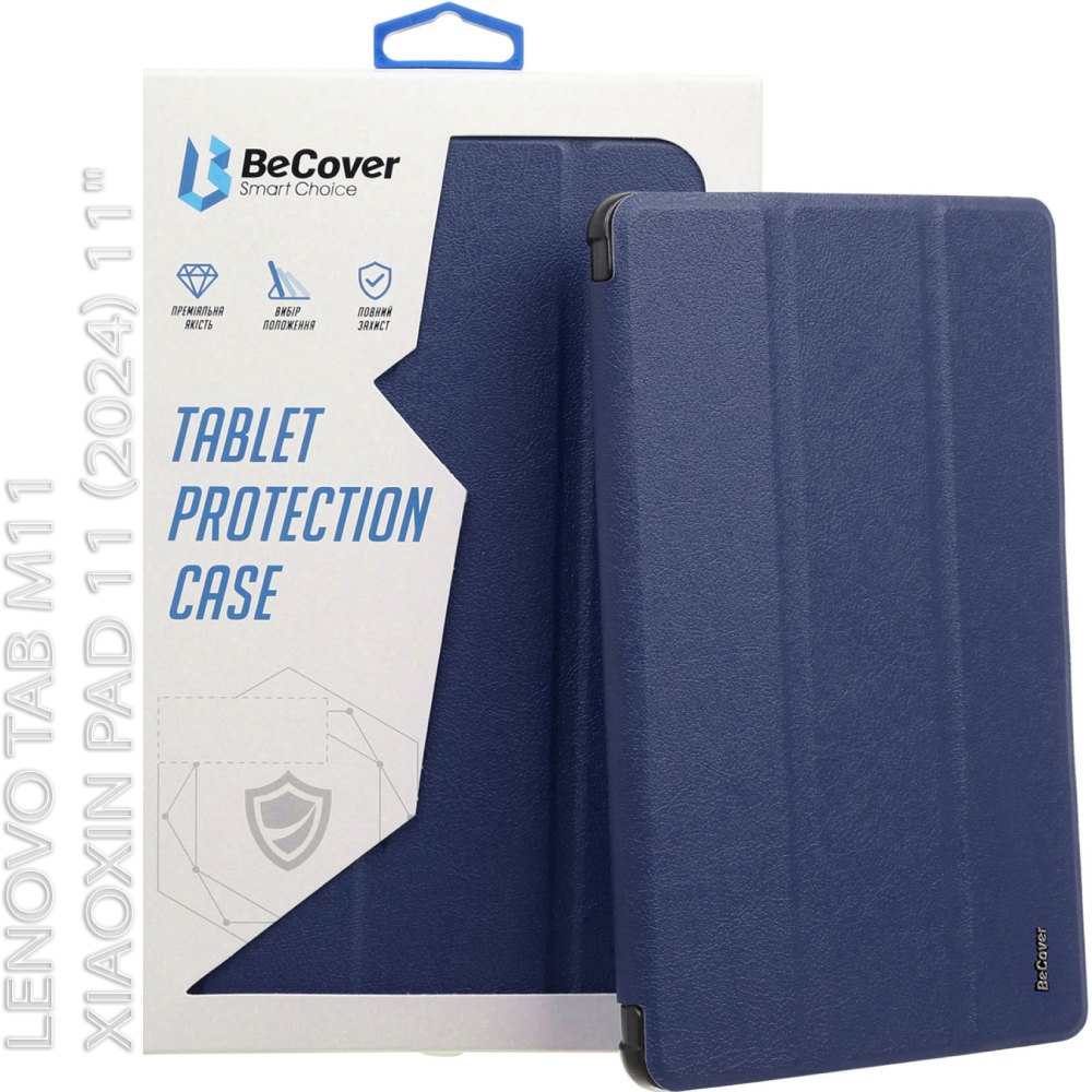 Зовнішній вигляд Чохол BECOVER Soft Edge для Lenovo Tab M11 2024/Xiaoxin Pad 11 2024 11" Deep Blue (712539)