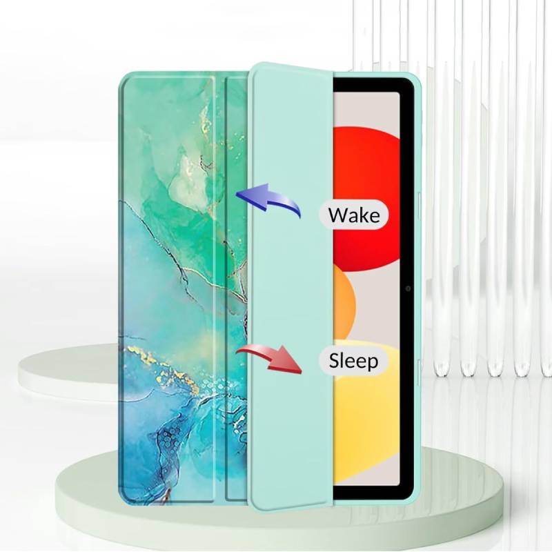 Чохол BECOVER Soft Edge TPU для Xiaomi Redmi Pad SE 8.7" Green Marble (712574) Особливості трансформується в підставку