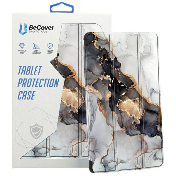 Зовнішній вигляд Чохол BECOVER Soft Edge TPU для Xiaomi Redmi Pad SE 8.7" Gray Marble (712575)