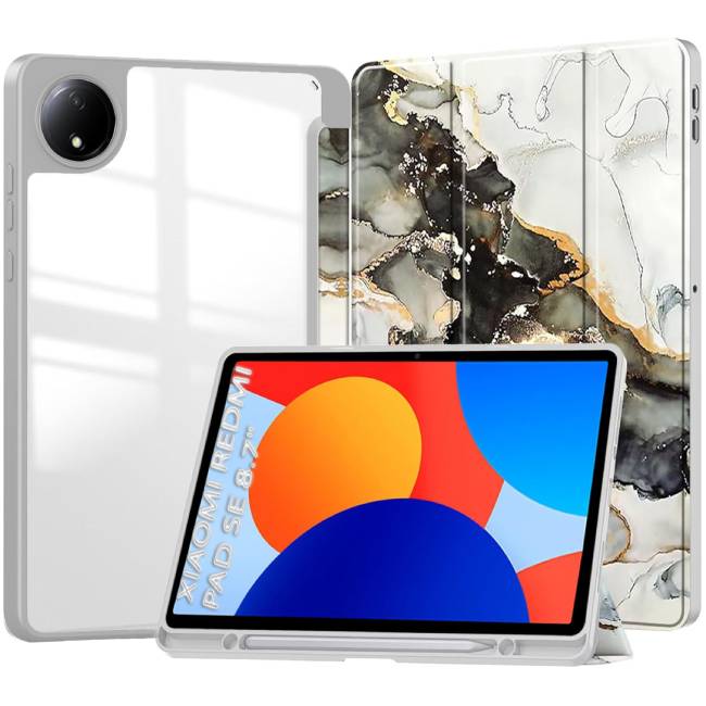 Чохол BECOVER Soft Edge TPU для Xiaomi Redmi Pad SE 8.7" Gray Marble (712575)