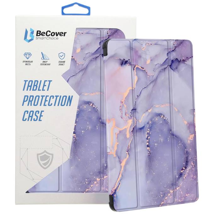 Фото Чехол BECOVER Soft Edge TPU для Xiaomi Redmi Pad SE 8.7" Purple Marble (712577)