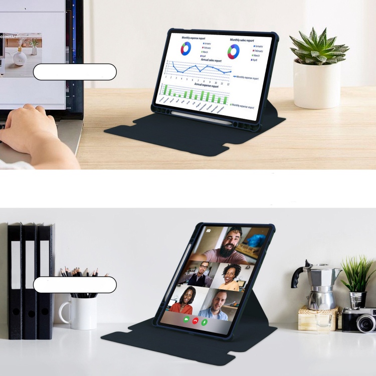Зовнішній вигляд Чохол BECOVER 360° Rotatable до Samsung Galaxy Tab S10 Plus Deep Blue (712265)
