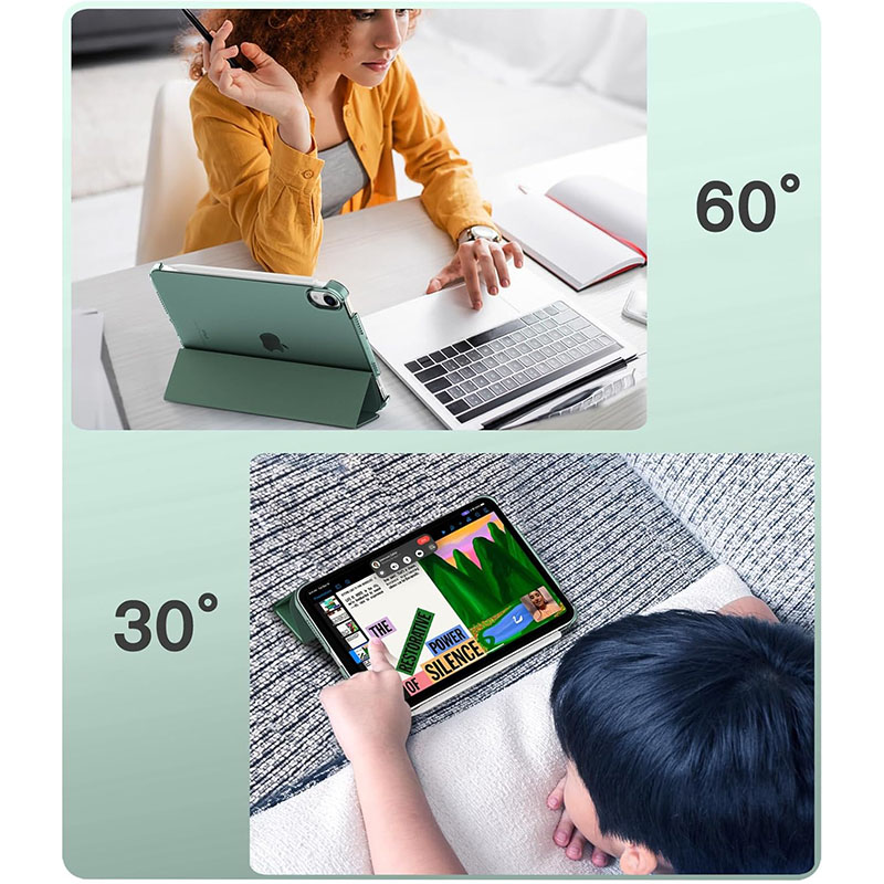 Фото Чехол BECOVER Tri Fold Hard для Apple iPad Mini 7 2024 Dark Green (712451)