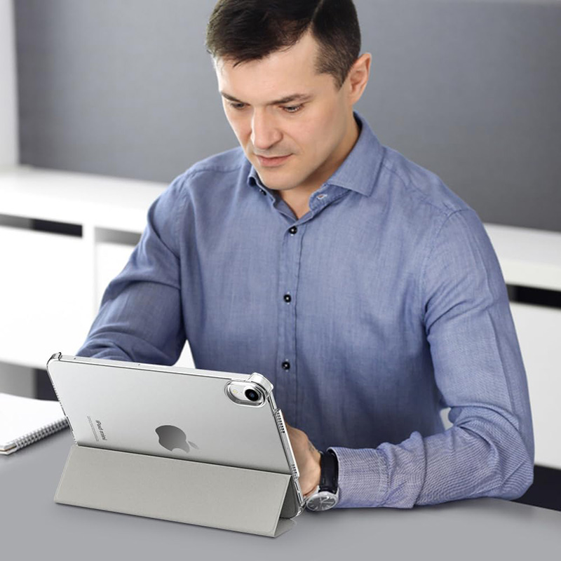 Фото Чохол BECOVER Tri Fold Hard для Apple iPad Mini 7 2024 Gray (712452)